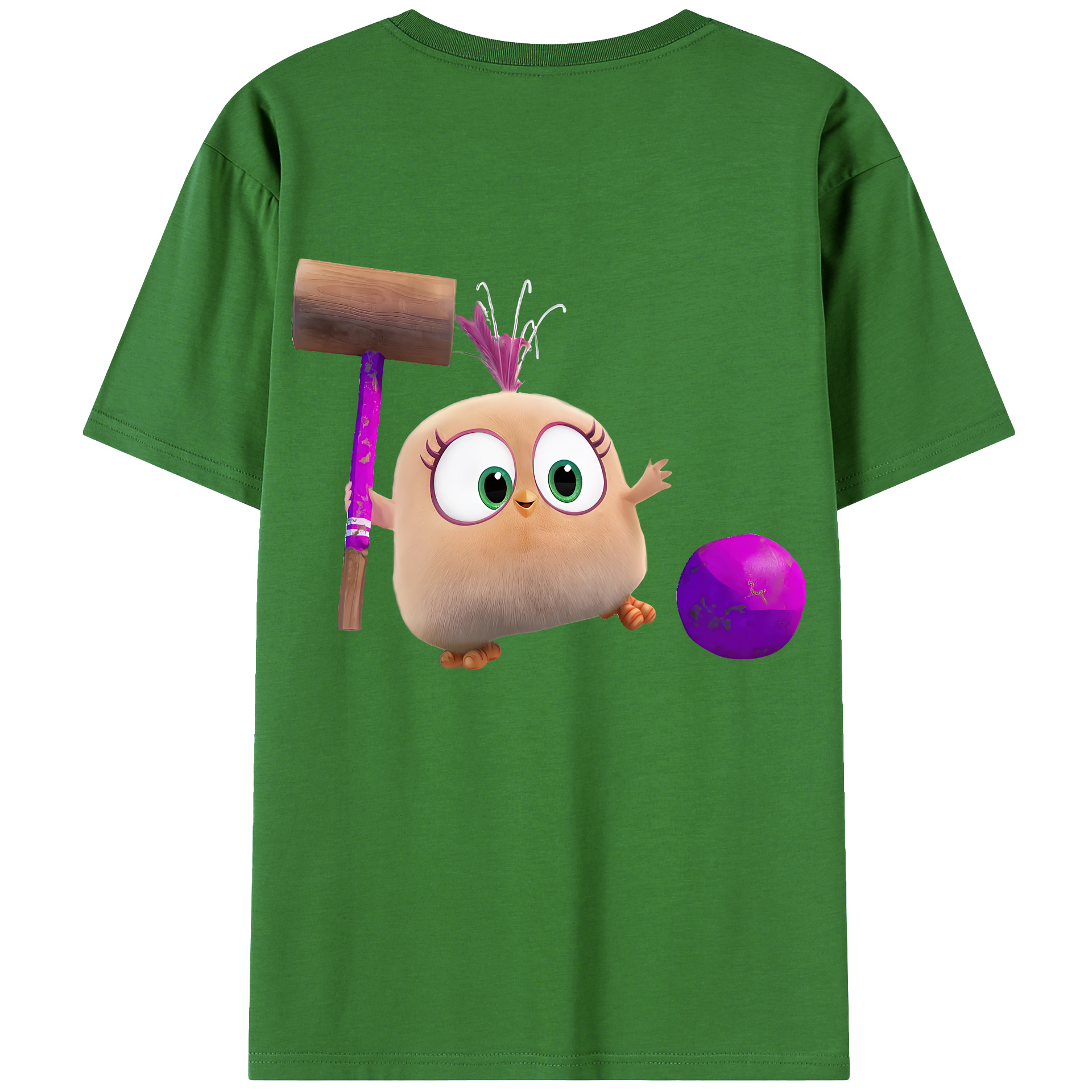 （画像用） Angry Birds アングリーバード レディース半袖Tシャツ(バックプリント)